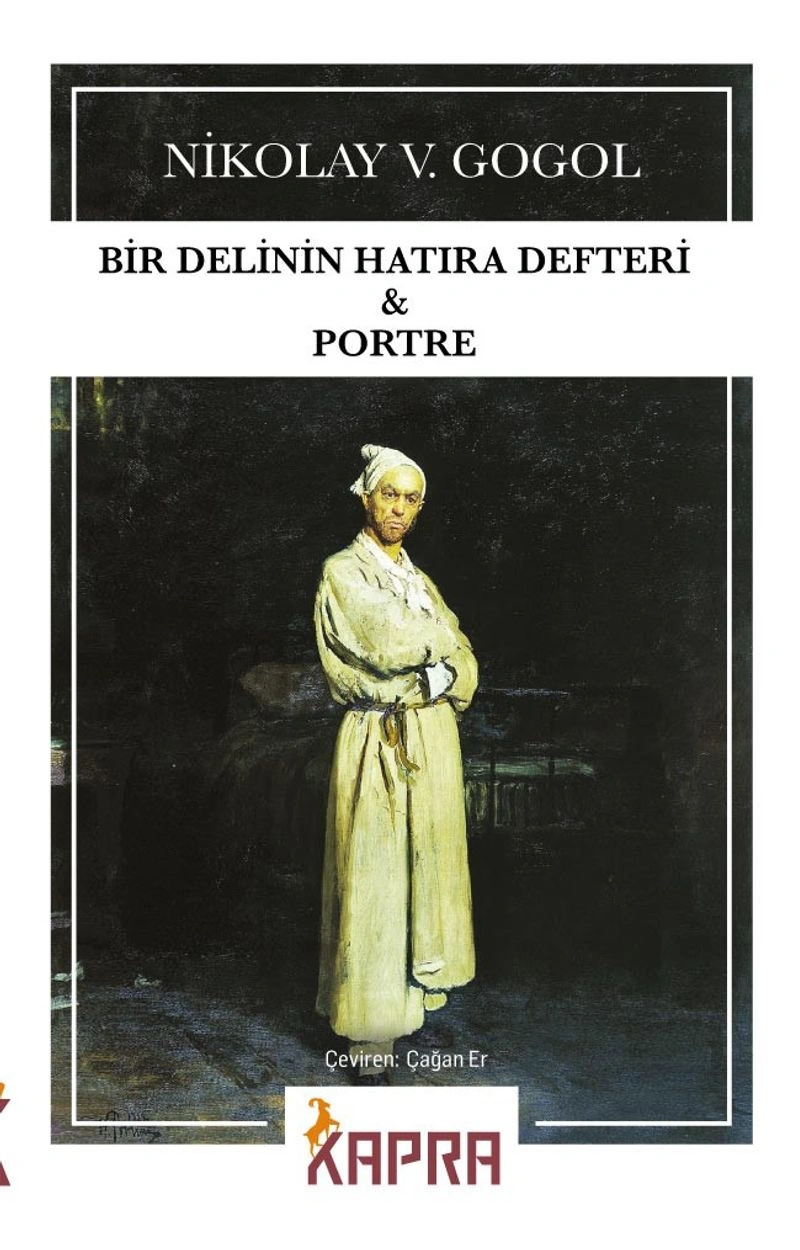 bir delinin hatıra defteri ve portre kitap kapağı