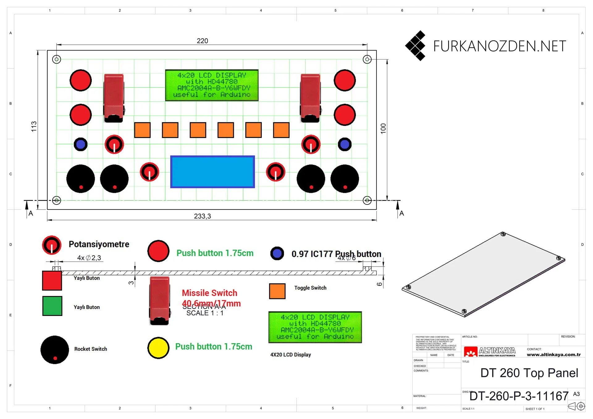 buton kutusu panel şema